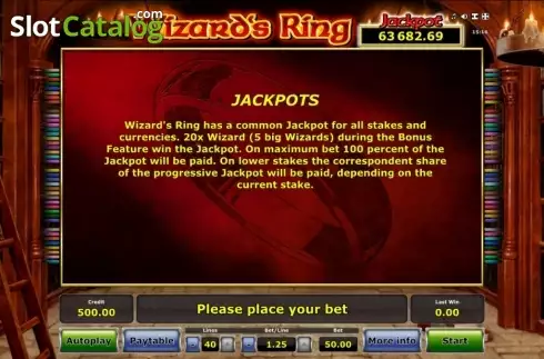 Скрин9. Wizard's Ring слот