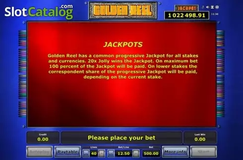 Скрин7. Golden Reel слот
