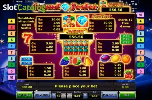 Скрин2. Grand Jester слот