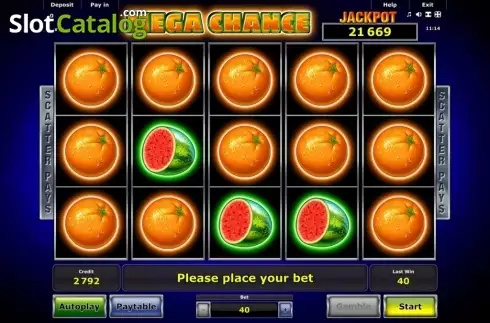 Скрин3. Mega Chance слот