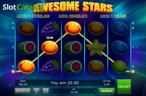 Скрин4. Awesome Stars слот