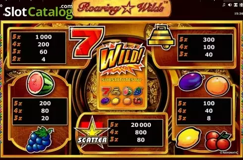 Скрин5. Roaring Wilds (Green Tube) слот