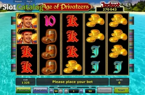 Скрин2. Age of Privateers слот