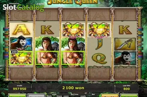 Скрин2. Jungle Queen (Greentube) слот