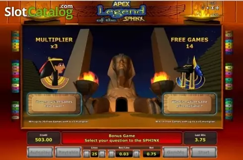 Скрин7. Legend of the Sphinx слот