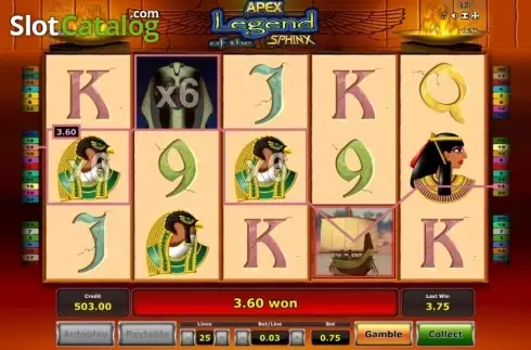 Скрин8. Legend of the Sphinx слот