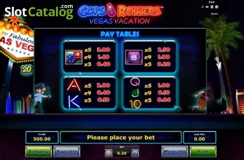 Скрин5. Cops 'n' Robbers Vegas Vacation слот