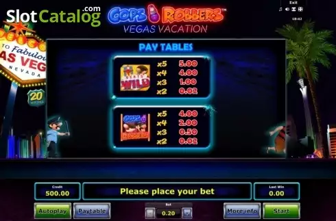 Скрин6. Cops 'n' Robbers Vegas Vacation слот