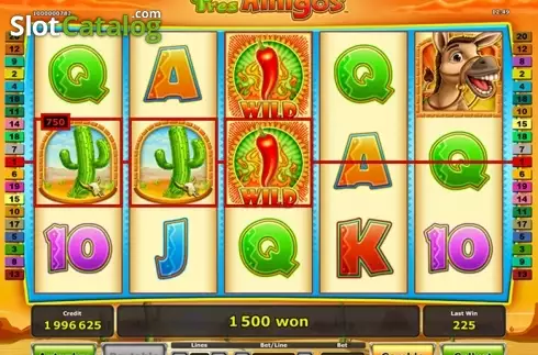 Скрин2. Tres Amigos (Green Tube) слот