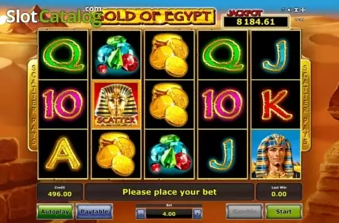 Скрин2. Gold of Egypt (Green Tube) слот