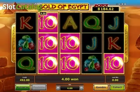 Скрин3. Gold of Egypt (Green Tube) слот