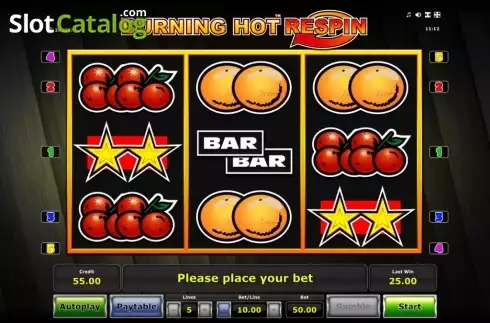 Скрин2. Burning Hot Respin слот