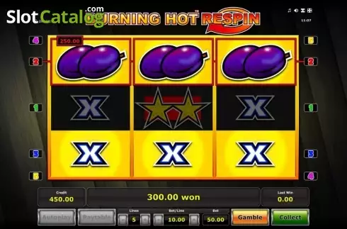 Скрин3. Burning Hot Respin слот