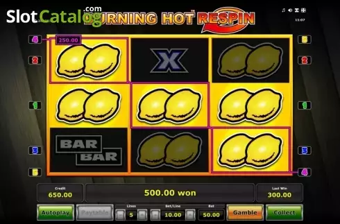 Скрин4. Burning Hot Respin слот