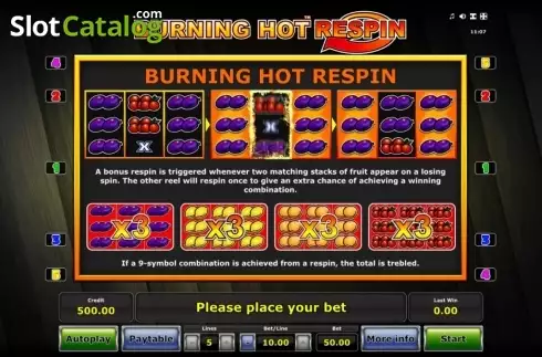 Скрин7. Burning Hot Respin слот