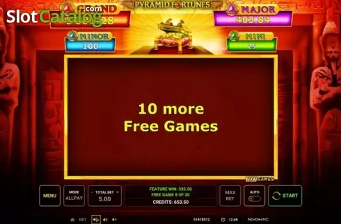 Скрин9. Pyramid Fortunes слот