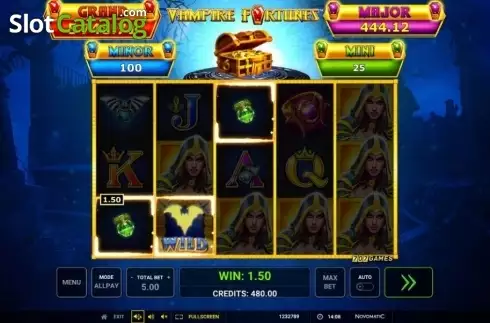 Скрин3. Vampire Fortunes слот