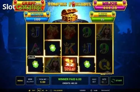 Скрин4. Vampire Fortunes слот