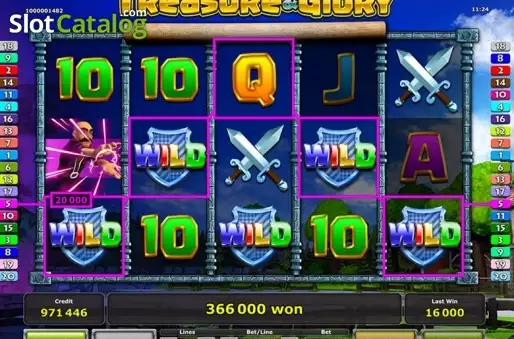 Скрин2. Treasure & Glory слот