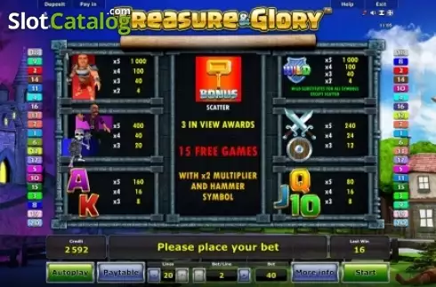 Скрин4. Treasure & Glory слот