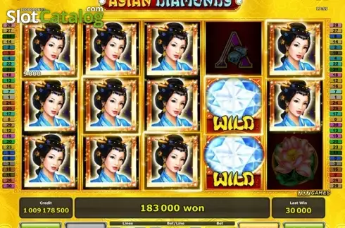 Скрин2. Asian Diamonds слот