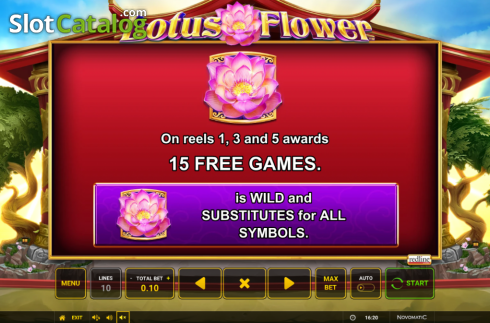 Скрин8. Lotus Flower слот