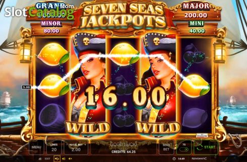 Скрин7. Seven Seas Jackpots слот