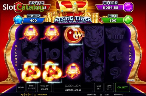 Скрин5. Rising Tiger (Sheng qi de Laohu) слот