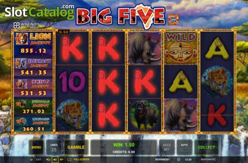 Скрин5. Big Five (Greentube) слот