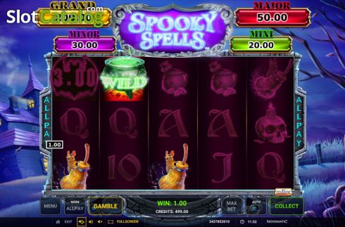 Скрин3. Spooky Spells слот