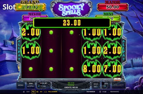 Скрин5. Spooky Spells слот