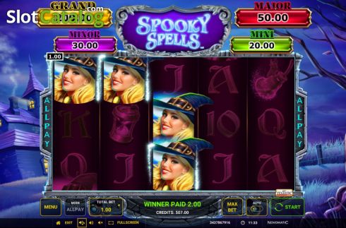 Скрин6. Spooky Spells слот