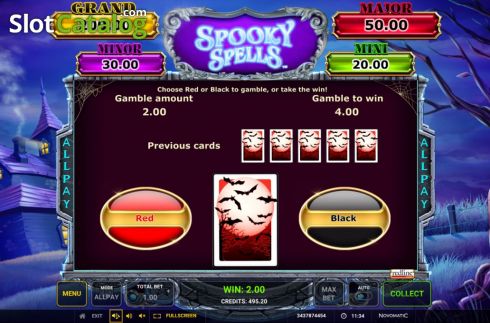 Скрин7. Spooky Spells слот
