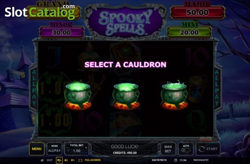 Скрин8. Spooky Spells слот