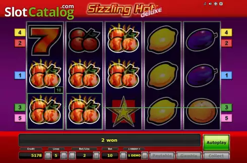 Скрин4. Sizzling Hot deluxe слот