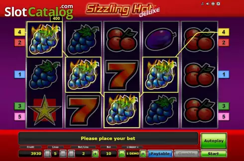 Скрин7. Sizzling Hot deluxe слот
