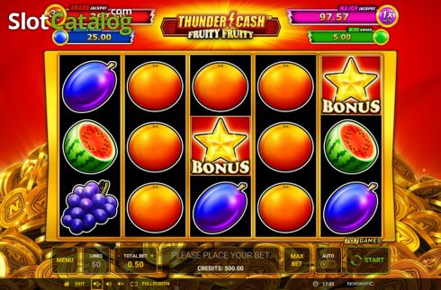 Скрин4. Thunder Cash Fruity Fruity слот