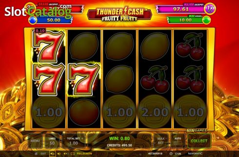 Скрин5. Thunder Cash Fruity Fruity слот