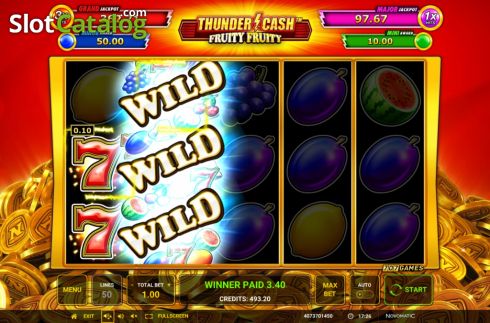 Скрин6. Thunder Cash Fruity Fruity слот