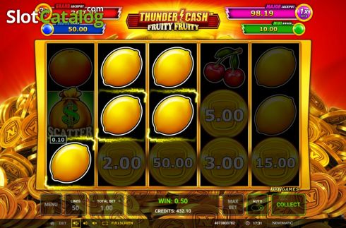 Скрин9. Thunder Cash Fruity Fruity слот