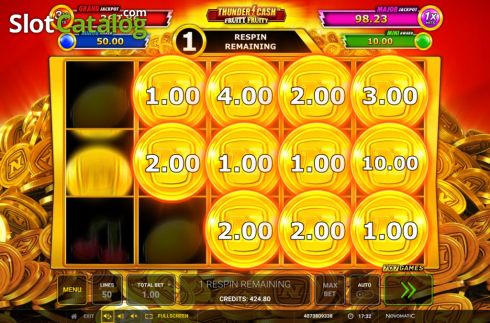 Скрин7. Thunder Cash Fruity Fruity слот