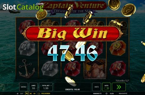 Скрин7. Captain Venture Treasures of the Sea слот