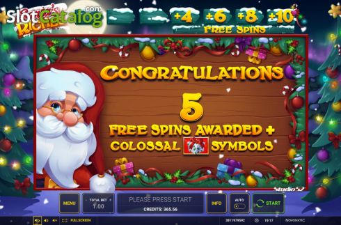 Скрин9. Santa’s Riches слот