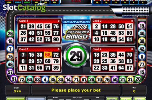 Скрин2. Autodromo Bingo слот