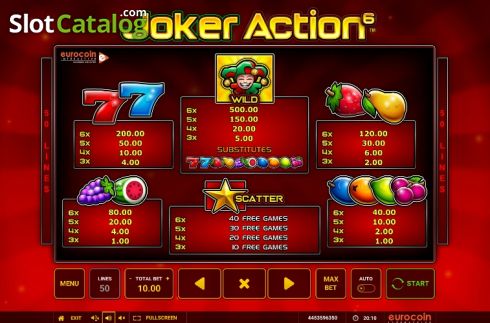 Скрин6. Joker Action 6 слот