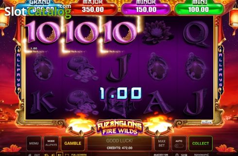 Скрин5. Fuzanglong Fire Wilds слот