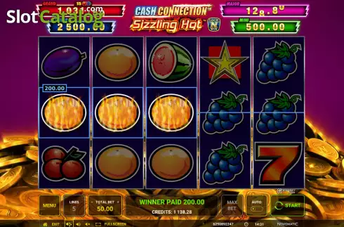 Скрин3. Sizzling Hot Cash Connection слот