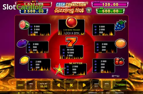 Скрин9. Sizzling Hot Cash Connection слот