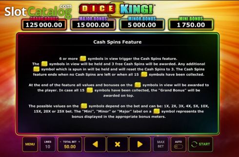 Скрин5. Dice King слот