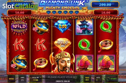 Скрин2. Diamond Link Mighty Emperor слот